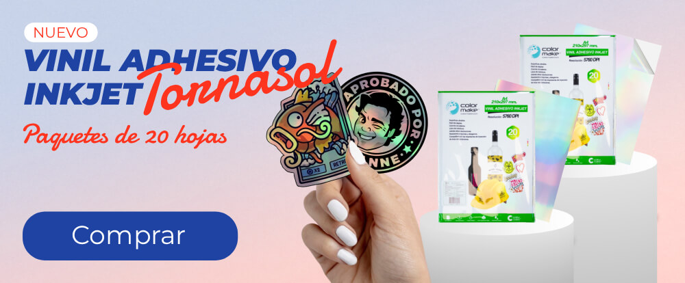 Vinil adhesivo Inkjet hologr�fico tornasol